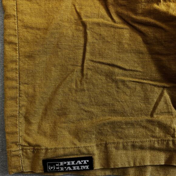 Vtg Phat Farm Caro Shorts Mens 38 Brown Twill Y2K Hip Hop Skater Outdoors Rapper - Picture 3 of 9